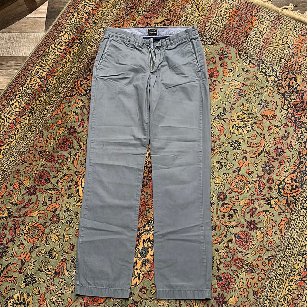 J. Crew lightweight gray blue Pants 28W x 32L, excellent condition